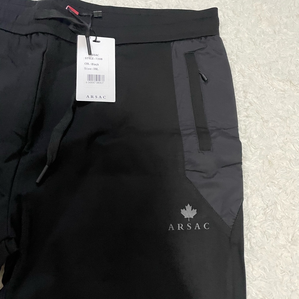 Arsac Men's Black and Gray Joggers - Picture 6 of 16